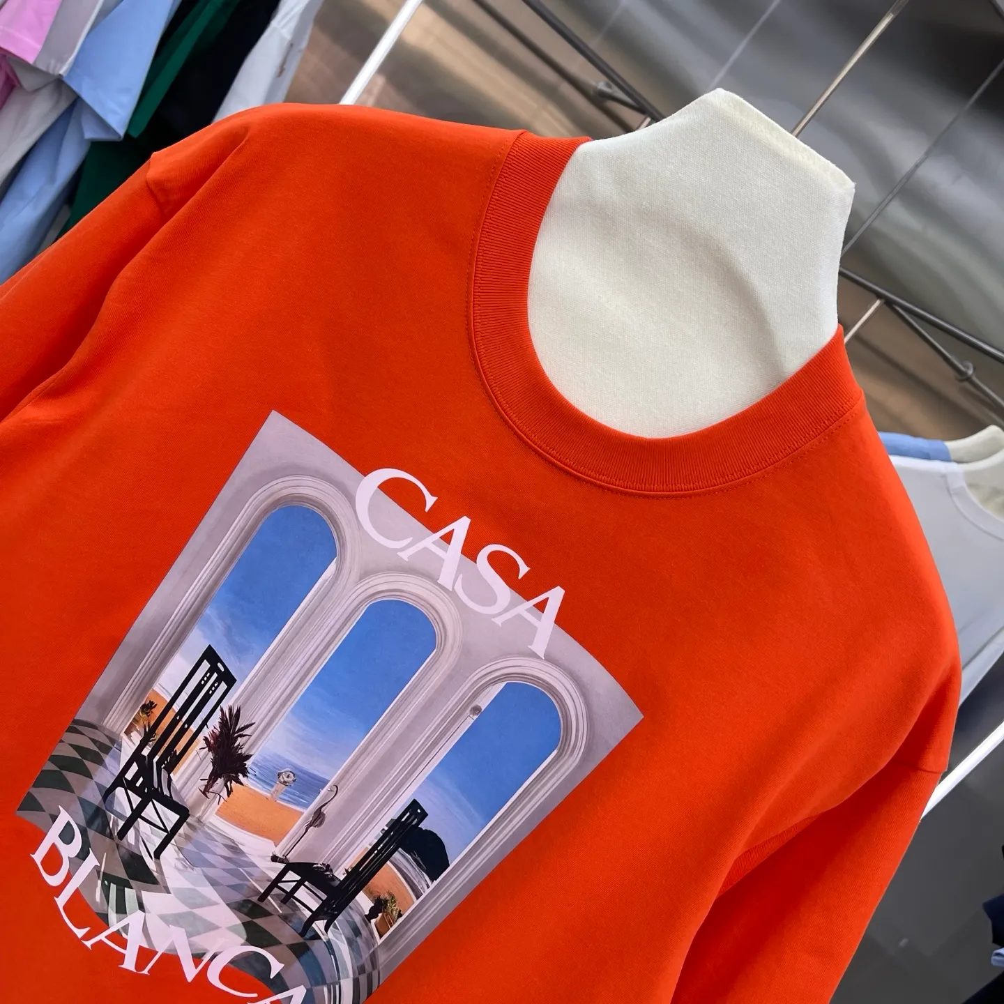 New Arrival Casablanca Classic Series T ～ ， ， 。 ， Classic ， In Stock ！ ：White Black Blue Royal Blue Orange（5 ） Size：S M L XL XXL